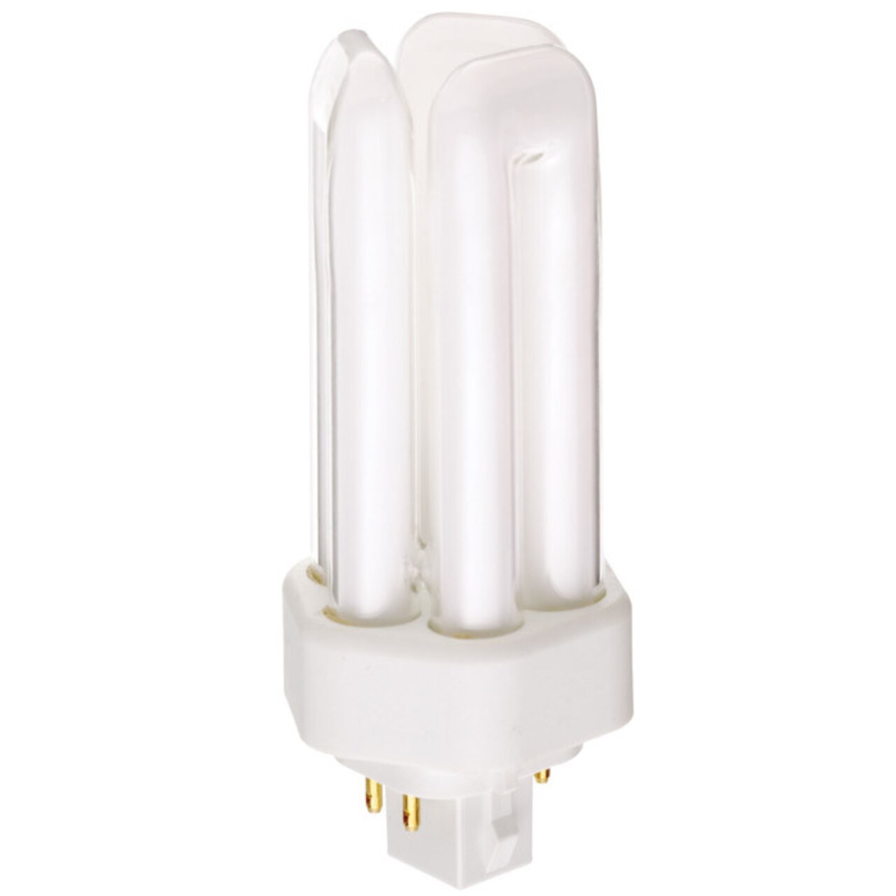 Satco S8341 18W Triple Tube 4-Pin GX24Q-2 Plug-In base 2700K fluorescent bulb